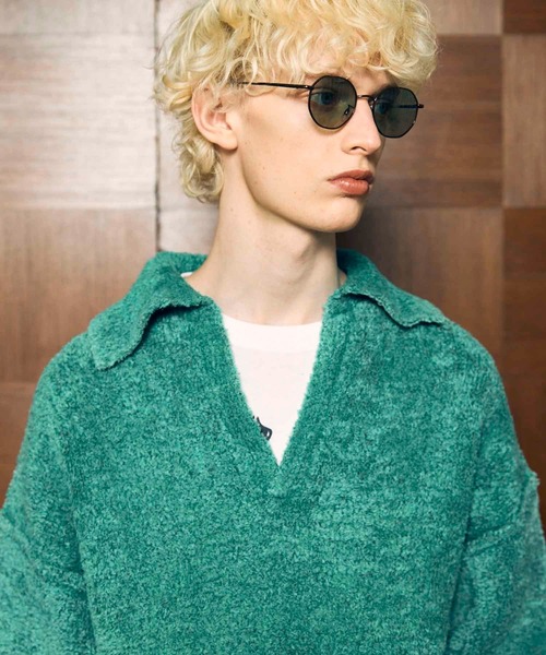 MAISON SPECIAL(メゾンスペシャル)の「《UNISEX》Fade Yarn Prime-Over Skipper Knit/フェードヤーンプライムオーバースキッパーニット【MAISON SPECIAL/メゾンスペシャル】(ニット/セーター・メンズ・グリーン/グレー/ブルー/ブラック・0/1/2)」の20枚目の写真
