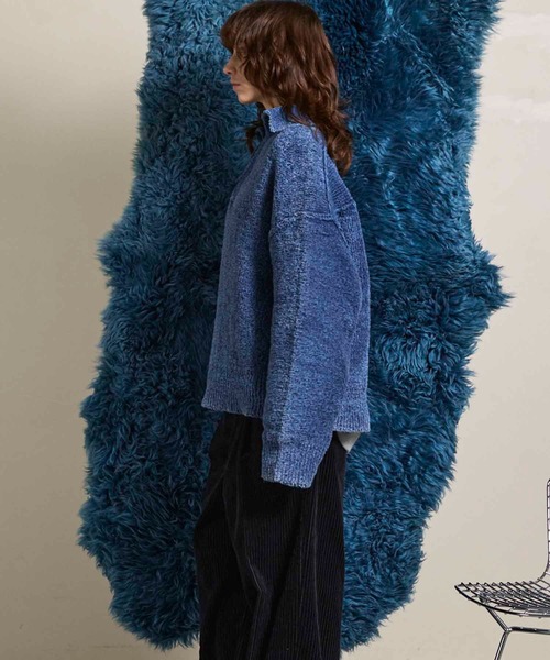 MAISON SPECIAL(メゾンスペシャル)の「《UNISEX》Fade Yarn Prime-Over Skipper Knit/フェードヤーンプライムオーバースキッパーニット【MAISON SPECIAL/メゾンスペシャル】(ニット/セーター・メンズ・グリーン/グレー/ブルー/ブラック・0/1/2)」の22枚目の写真