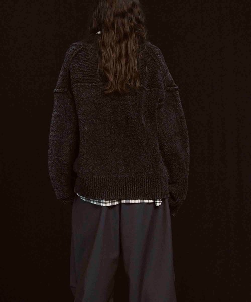 MAISON SPECIAL(メゾンスペシャル)の「《UNISEX》Fade Yarn Prime-Over Skipper Knit/フェードヤーンプライムオーバースキッパーニット【MAISON SPECIAL/メゾンスペシャル】(ニット/セーター・メンズ・グリーン/グレー/ブルー/ブラック・0/1/2)」の13枚目の写真