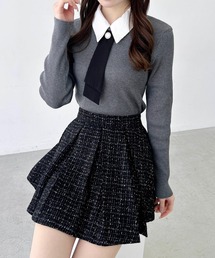 INGNI（イング）の「【WEB限定】襟付ボウタイニット（ニット/セーター）」