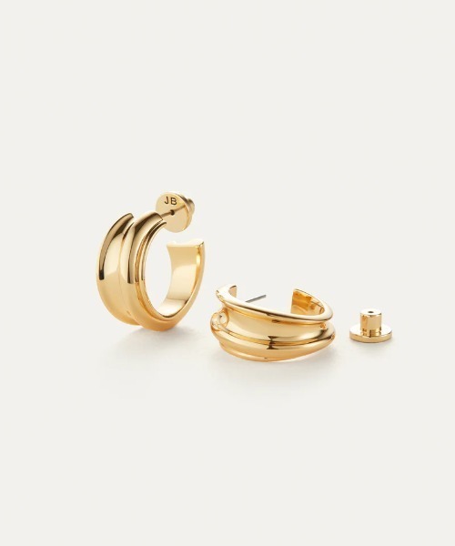 JENNYBIRD(ジェニーバード)の「【JENNY BIRD/ジェニーバード】フープピアス Lennon Hoops(ピアス(両耳用)・レディース・シルバー/ゴールド・FREE)」の3枚目の写真