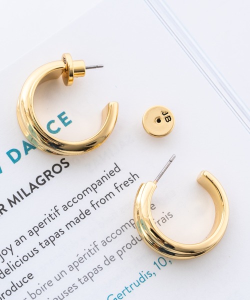 JENNYBIRD(ジェニーバード)の「【JENNY BIRD/ジェニーバード】フープピアス Lennon Hoops(ピアス(両耳用)・レディース・シルバー/ゴールド・FREE)」の5枚目の写真