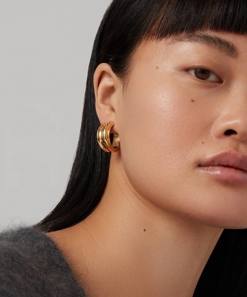 JENNYBIRD(ジェニーバード)の「【JENNY BIRD/ジェニーバード】フープピアス Lennon Hoops(ピアス(両耳用)・レディース・シルバー/ゴールド・FREE)」の11枚目の写真