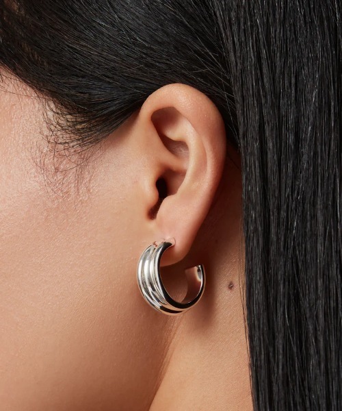 JENNYBIRD(ジェニーバード)の「【JENNY BIRD/ジェニーバード】フープピアス Lennon Hoops(ピアス(両耳用)・レディース・シルバー/ゴールド・FREE)」の19枚目の写真