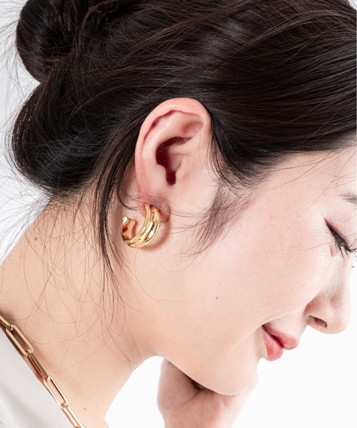 JENNYBIRD(ジェニーバード)の「【JENNY BIRD/ジェニーバード】フープピアス Lennon Hoops(ピアス(両耳用)・レディース・シルバー/ゴールド・FREE)」の9枚目の写真