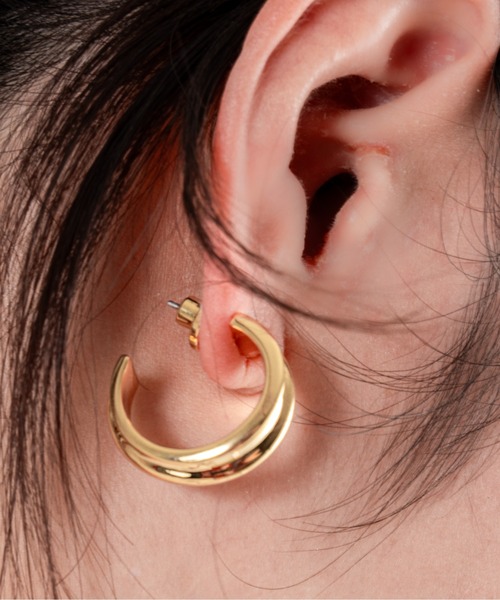 JENNYBIRD(ジェニーバード)の「【JENNY BIRD/ジェニーバード】フープピアス Lennon Hoops(ピアス(両耳用)・レディース・シルバー/ゴールド・FREE)」の10枚目の写真