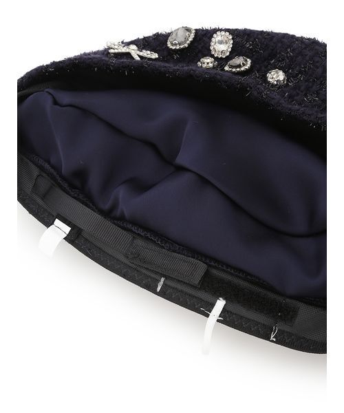 LILY BROWN（リリーブラウン）の「[L.B CANDY STOCK]デコラティブベレー帽（ハンチング/ベレー帽・レディース・ネイビー/グレー/ライトベージュ・F）」の11枚目の写真