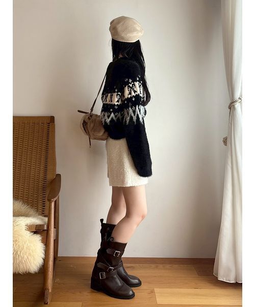 LILY BROWN（リリーブラウン）の「[L.B CANDY STOCK]デコラティブベレー帽（ハンチング/ベレー帽・レディース・ネイビー/グレー/ライトベージュ・F）」の16枚目の写真