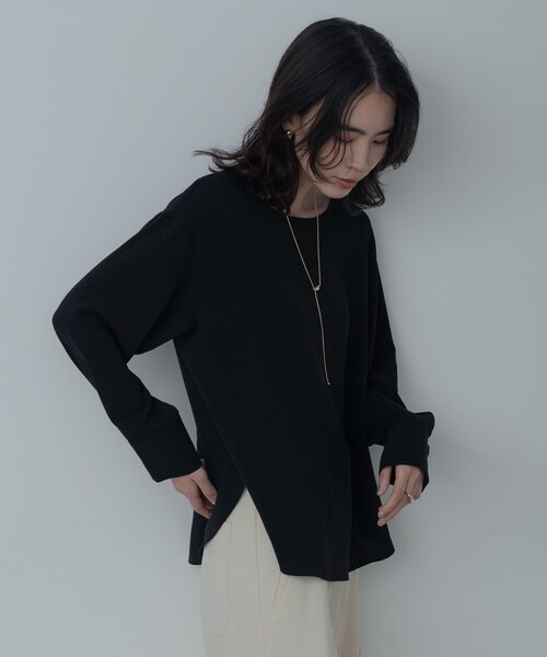 GALLEST(ギャレスト)の「ボートネックジョーゼットブラウス(シャツ/ブラウス・レディース・ホワイト/ブラック・38)」の4枚目の写真