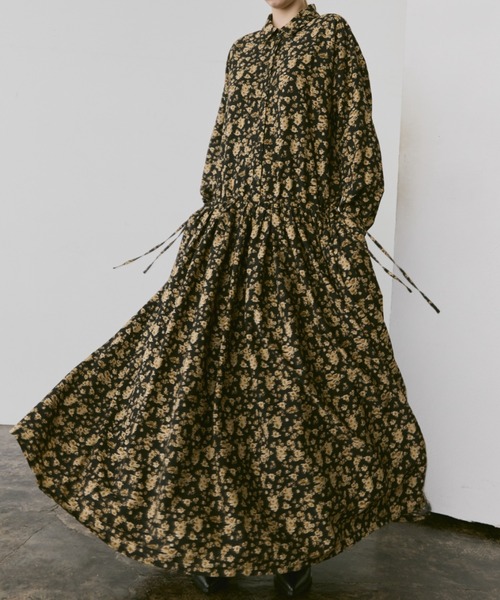 Libra Cue（リブラ キュー）の「ブラウジングロングワンピース（ワンピース・レディース・ブラウン/ブラック/ダークブラック/ベージュ・FREE）」の22枚目の写真