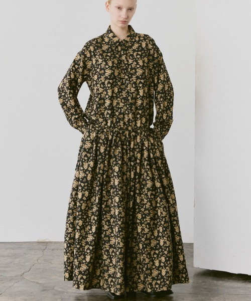 Libra Cue（リブラ キュー）の「ブラウジングロングワンピース（ワンピース・レディース・ブラウン/ブラック/ダークブラック/ベージュ・FREE）」の21枚目の写真