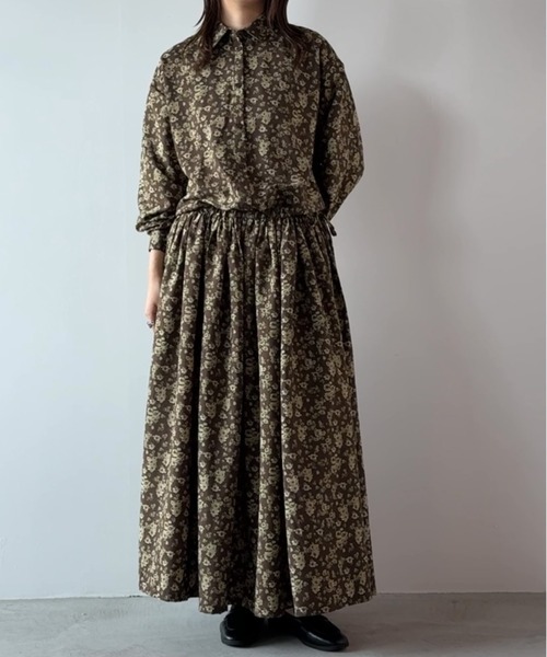 Libra Cue（リブラ キュー）の「ブラウジングロングワンピース（ワンピース・レディース・ブラウン/ブラック/ダークブラック/ベージュ・FREE）」の20枚目の写真