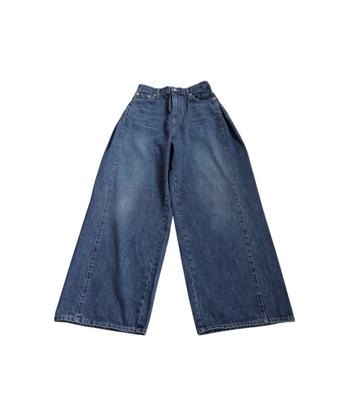 antiqua(アンティカ)の「ワイドデニムパンツ(デニムパンツ・レディース・インディゴブルー・LARGE/MEDIUM)」の12枚目の写真