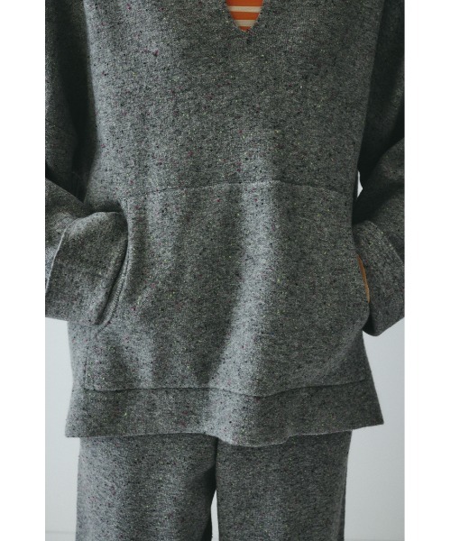 HeRIN.CYE（ヘリンドットサイ）の「Nep pullover knit tops　　ネッププルオーバーニットトップス（ニット/セーター・レディース・ブラウン/ネイビー/グレー・FREE）」の13枚目の写真