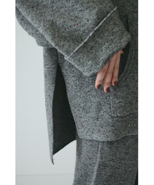 HeRIN.CYE（ヘリンドットサイ）の「Nep pullover knit tops　　ネッププルオーバーニットトップス（ニット/セーター・レディース・ブラウン/ネイビー/グレー・FREE）」の15枚目の写真