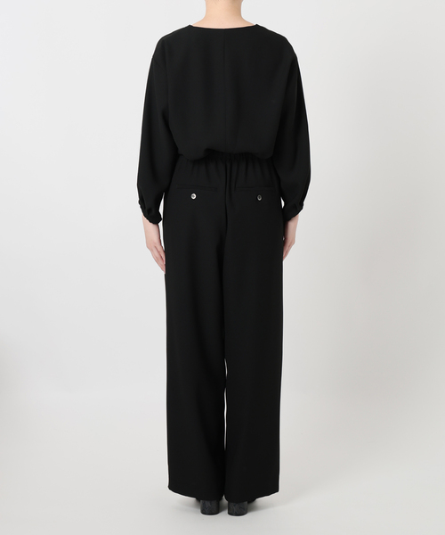 VERMEIL par iena（ヴェルメイユパーイエナ）の「バックサテンジョーゼットオールインワン（つなぎ/オールインワン・レディース・ブラック/ベージュ・36/38）」の22枚目の写真