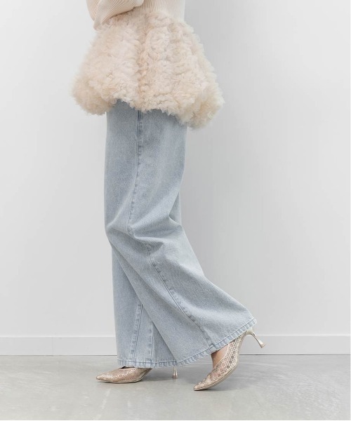 RANDA(ランダ)の「マリンデニムワイドパンツ(デニムパンツ・レディース・ブルー/インディゴブルー・0/1)」の9枚目の写真