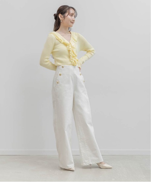 RANDA(ランダ)の「マリンデニムワイドパンツ(デニムパンツ・レディース・ブルー/インディゴブルー・0/1)」の18枚目の写真