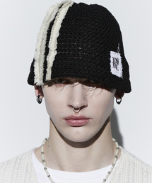 RSSC（アールエスエスシー）の「DENIM PATCHED BEANIE - BK（ニットキャップ/ビーニー）」