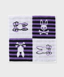Psycho Bunny（サイコバニー）の「4BUNNYボーダー タオルハンカチ（ハンカチ/ハンドタオル）」