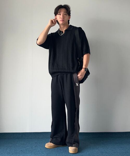 AVANDRESS(アバンドレス )の「Optical Side Wide Pants BLACK(スウェットパンツ・レディース・その他・MEDIUM/SMALL/X-SMALL/LARGE)」の8枚目の写真