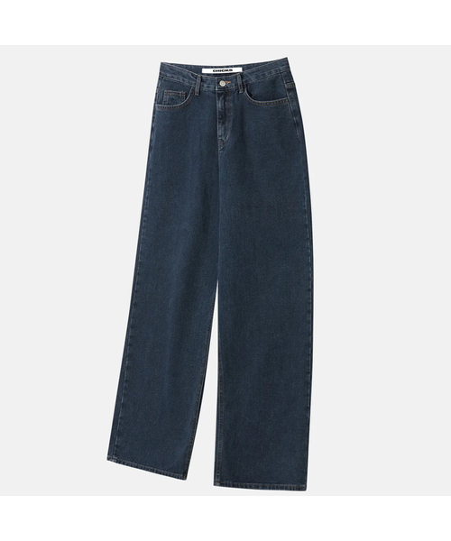 CHICKS(チックス)の「MWP モダンワイドデニムパンツ 中青(デニムパンツ・レディース・ブルー系その他・SMALL/MEDIUM/LARGE/X-LARGE)」の1枚目の写真