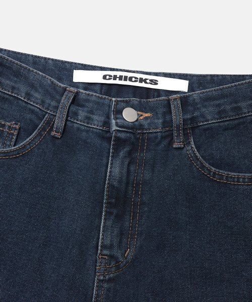 CHICKS(チックス)の「MWP モダンワイドデニムパンツ 中青(デニムパンツ・レディース・ブルー系その他・SMALL/MEDIUM/LARGE/X-LARGE)」の8枚目の写真