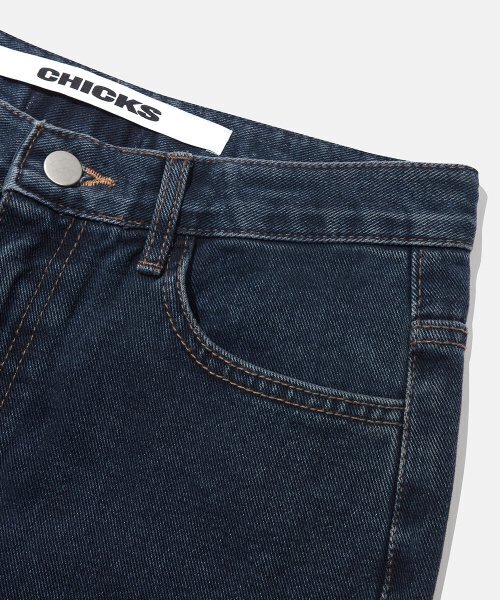 CHICKS(チックス)の「MWP モダンワイドデニムパンツ 中青(デニムパンツ・レディース・ブルー系その他・SMALL/MEDIUM/LARGE/X-LARGE)」の9枚目の写真