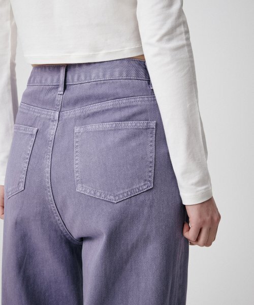 MUSINSA STANDARD WOMAN（ムシンサスタンダードウーマン）の「ウィメンズガーメントダイレギュラーフィットデニムパンツ[パープル]（デニムパンツ・レディース・その他・30/24/25/26/27/28/29）」の5枚目の写真