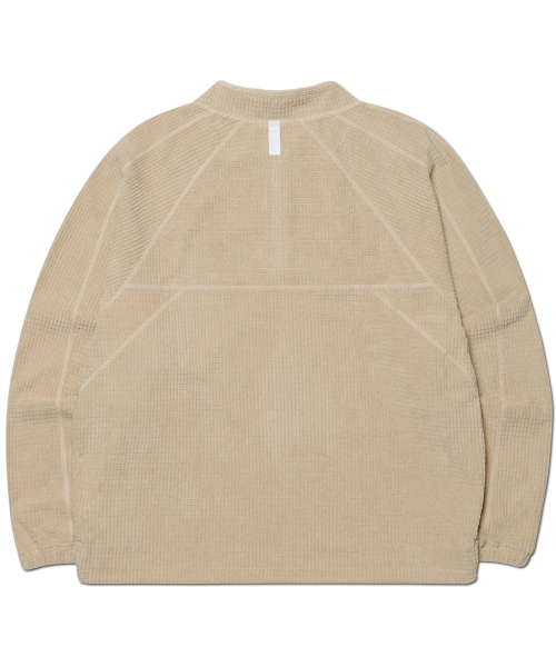 NOMANUAL（NOMANUAL）の「HEAVY WAFFLE HALF ZIP-UP - OATMEAL（Tシャツ/カットソー・レディース・その他・SMALL/MEDIUM/LARGE）」の2枚目の写真