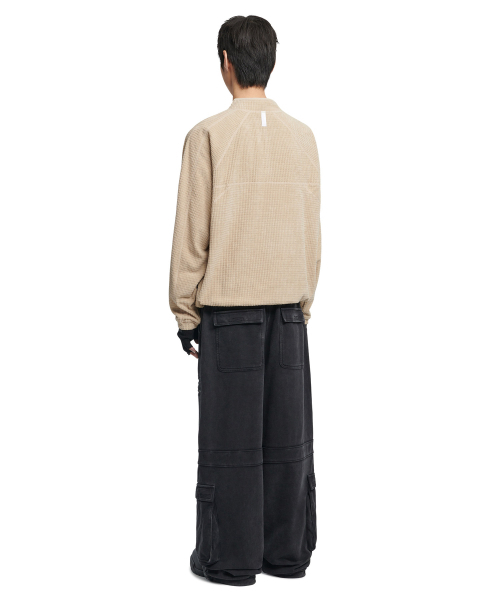 NOMANUAL（NOMANUAL）の「HEAVY WAFFLE HALF ZIP-UP - OATMEAL（Tシャツ/カットソー・レディース・その他・SMALL/MEDIUM/LARGE）」の4枚目の写真