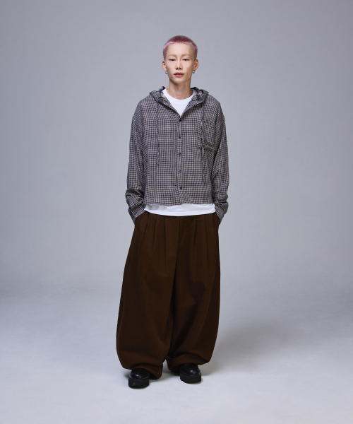 SCALLYWAG（スカリーワグ）の「スリタックメガワイドコットンパンツ[ブラウン]（その他パンツ・レディース・その他・SMALL/MEDIUM/LARGE/X-LARGE）」の3枚目の写真