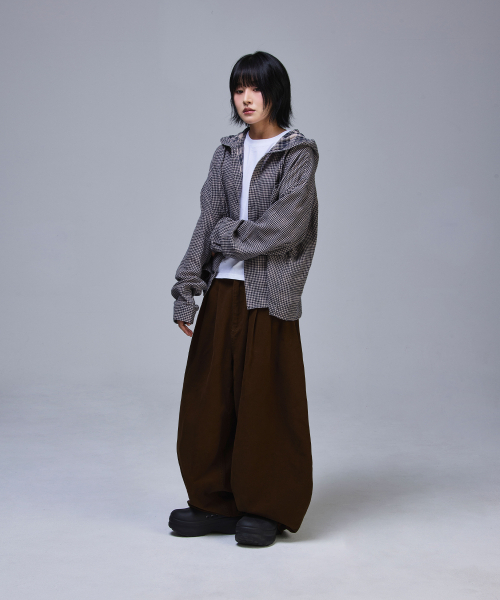 SCALLYWAG（スカリーワグ）の「スリタックメガワイドコットンパンツ[ブラウン]（その他パンツ・レディース・その他・SMALL/MEDIUM/LARGE/X-LARGE）」の8枚目の写真