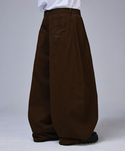 SCALLYWAG（スカリーワグ）の「スリタックメガワイドコットンパンツ[ブラウン]（その他パンツ・レディース・その他・SMALL/MEDIUM/LARGE/X-LARGE）」の10枚目の写真