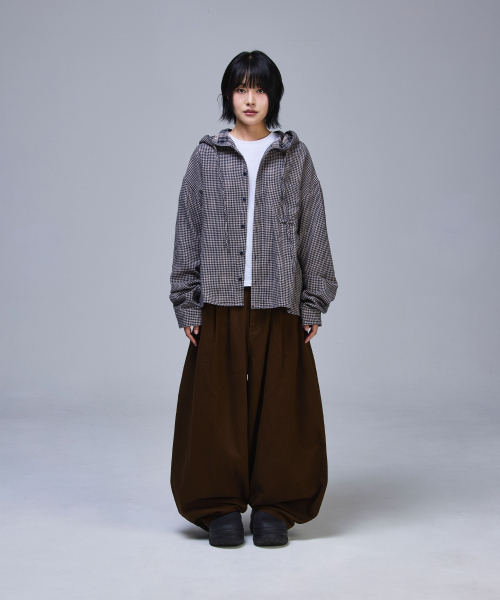 SCALLYWAG（スカリーワグ）の「スリタックメガワイドコットンパンツ[ブラウン]（その他パンツ・レディース・その他・SMALL/MEDIUM/LARGE/X-LARGE）」の12枚目の写真