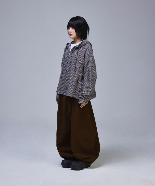 SCALLYWAG（スカリーワグ）の「スリタックメガワイドコットンパンツ[ブラウン]（その他パンツ・レディース・その他・SMALL/MEDIUM/LARGE/X-LARGE）」の14枚目の写真