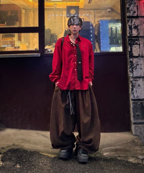 SCALLYWAG（スカリーワグ）の「スリタックメガワイドコットンパンツ[ブラウン]（その他パンツ・レディース・その他・SMALL/MEDIUM/LARGE/X-LARGE）」の18枚目の写真