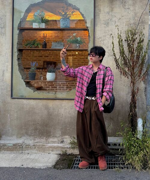 SCALLYWAG（スカリーワグ）の「スリタックメガワイドコットンパンツ[ブラウン]（その他パンツ・レディース・その他・SMALL/MEDIUM/LARGE/X-LARGE）」の19枚目の写真