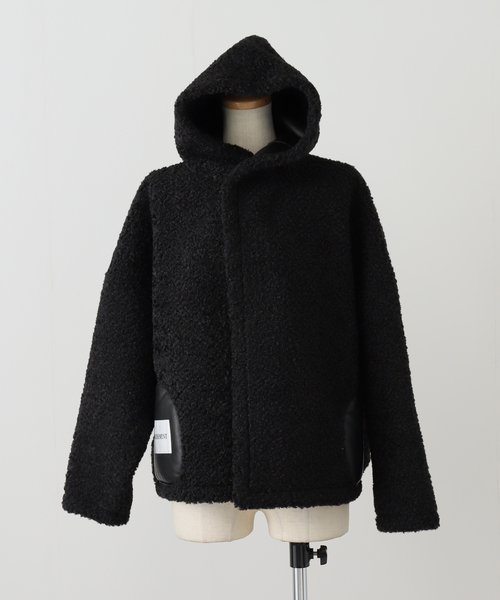 EDIT. FOR LULU（エディットフォールル）の「【VACHEMENT/ヴァシュモン】ファーボンディングレザーポンチョ（その他アウター・レディース・ブラック・FREE）」の15枚目の写真