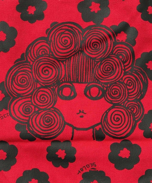 ScoLar（スカラー）の「653441：スカラーちゃん×お花ランチトートバッグ（トートバッグ・レディース・グリーン/オレンジ/ピンク/ネイビー/パープル・FREE）」の12枚目の写真