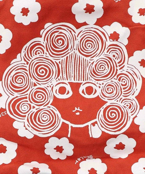 ScoLar（スカラー）の「653441：スカラーちゃん×お花ランチトートバッグ（トートバッグ・レディース・グリーン/オレンジ/ピンク/ネイビー/パープル・FREE）」の17枚目の写真