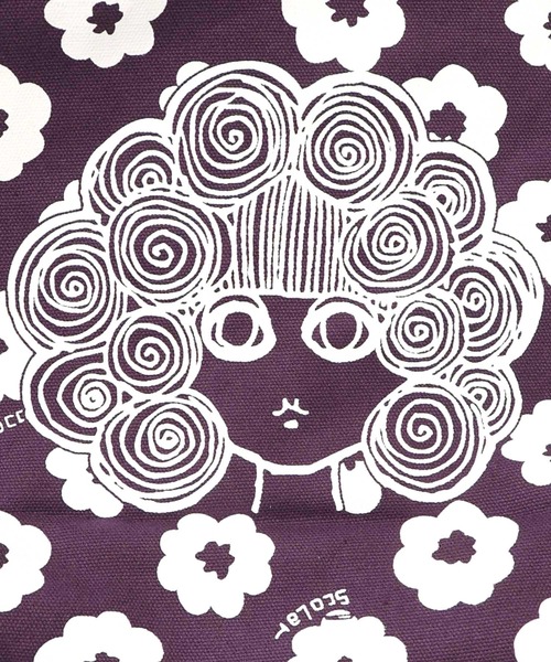 ScoLar（スカラー）の「653441：スカラーちゃん×お花ランチトートバッグ（トートバッグ・レディース・グリーン/オレンジ/ピンク/ネイビー/パープル・FREE）」の21枚目の写真