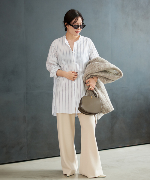 plage（プラージュ）の「R’IAM ストライプシャツ（シャツ/ブラウス・レディース・ホワイト/ブルー・FREE）」の5枚目の写真