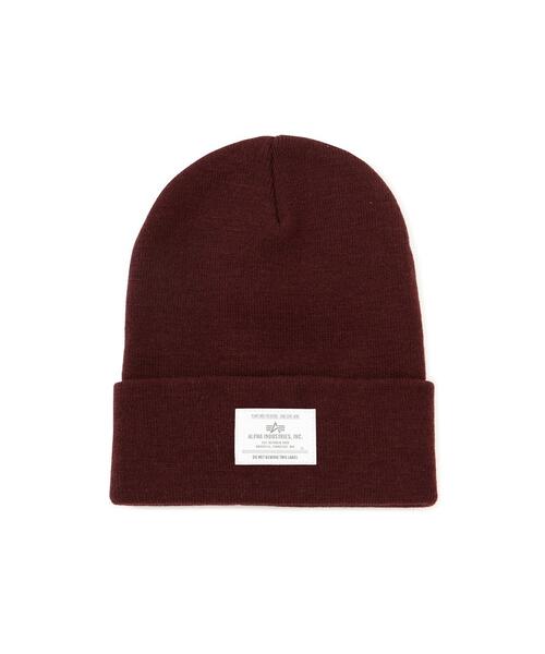 Alpha Industries(アルファインダストリーズ)の「Alpha Industries/アルファ インダストリーズ/ESSENTIAL BEANIE/エッセンシャル ビーニー(ニットキャップ/ビーニー・メンズ・ブラウン/チャコール/その他3/ブラック/ホワイト系2/オリーブ系/グレー系その他6・F)」の7枚目の写真