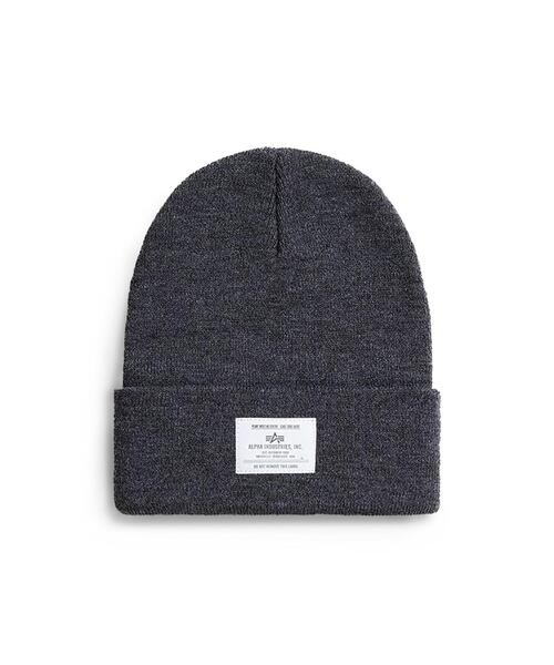 Alpha Industries(アルファインダストリーズ)の「Alpha Industries/アルファ インダストリーズ/ESSENTIAL BEANIE/エッセンシャル ビーニー(ニットキャップ/ビーニー・メンズ・ブラウン/チャコール/その他3/ブラック/ホワイト系2/オリーブ系/グレー系その他6・F)」の5枚目の写真