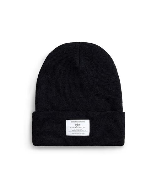 Alpha Industries(アルファインダストリーズ)の「Alpha Industries/アルファ インダストリーズ/ESSENTIAL BEANIE/エッセンシャル ビーニー(ニットキャップ/ビーニー・メンズ・ブラウン/チャコール/その他3/ブラック/ホワイト系2/オリーブ系/グレー系その他6・F)」の3枚目の写真