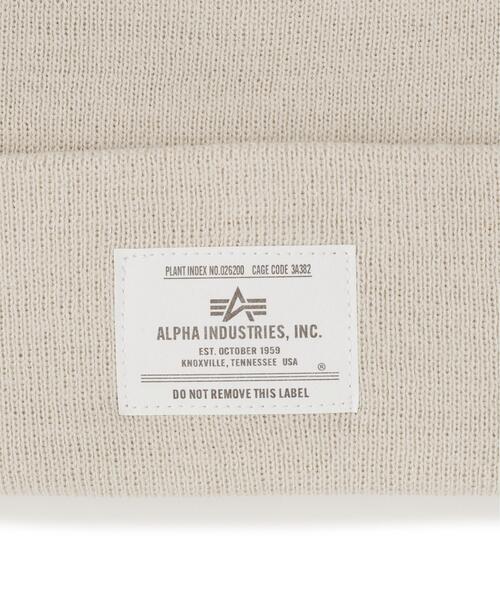 Alpha Industries(アルファインダストリーズ)の「Alpha Industries/アルファ インダストリーズ/ESSENTIAL BEANIE/エッセンシャル ビーニー(ニットキャップ/ビーニー・メンズ・ブラウン/チャコール/その他3/ブラック/ホワイト系2/オリーブ系/グレー系その他6・F)」の15枚目の写真