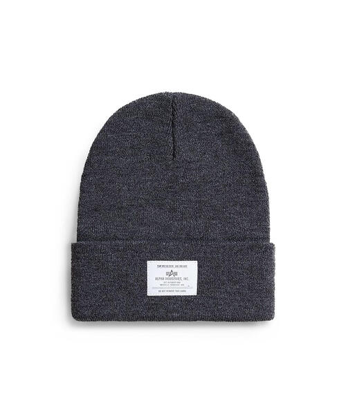 Alpha Industries（アルファインダストリーズ）の「Alpha Industries/アルファ インダストリーズ/ESSENTIAL BEANIE/エッセンシャル ビーニー（ニットキャップ/ビーニー・メンズ・ブラウン/チャコール/その他3/ブラック/ホワイト系2/オリーブ系/グレー系その他6・F）」の5枚目の写真
