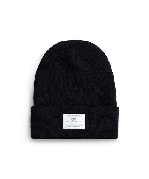Alpha Industries（アルファインダストリーズ）の「Alpha Industries/アルファ インダストリーズ/ESSENTIAL BEANIE/エッセンシャル ビーニー（ニットキャップ/ビーニー・メンズ・ブラウン/チャコール/その他3/ブラック/ホワイト系2/オリーブ系/グレー系その他6・F）」の3枚目の写真