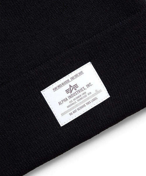 Alpha Industries（アルファインダストリーズ）の「Alpha Industries/アルファ インダストリーズ/ESSENTIAL BEANIE/エッセンシャル ビーニー（ニットキャップ/ビーニー・メンズ・ブラウン/チャコール/その他3/ブラック/ホワイト系2/オリーブ系/グレー系その他6・F）」の12枚目の写真